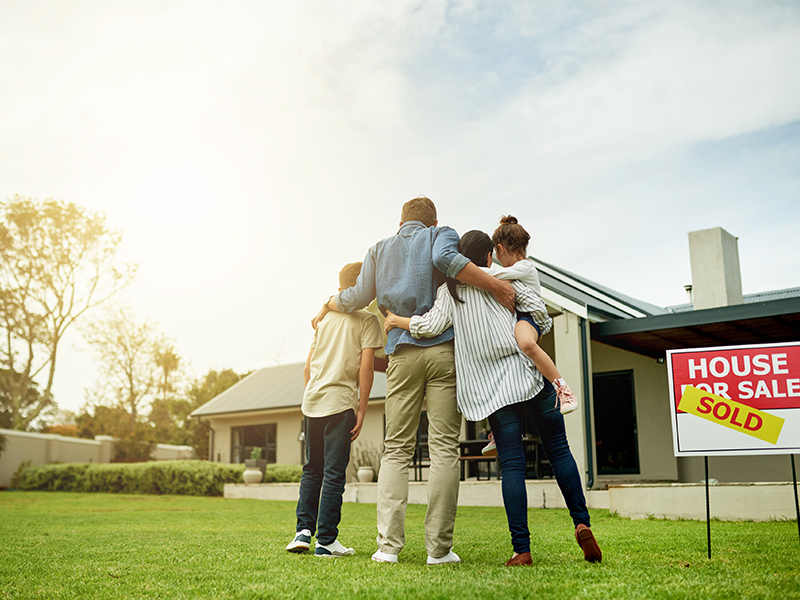 family buy new home