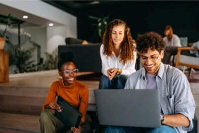 young professionals browsing for homes in the Phoenixville PA real estate market