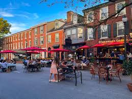 Downtown West Chester Pennsylvania street view